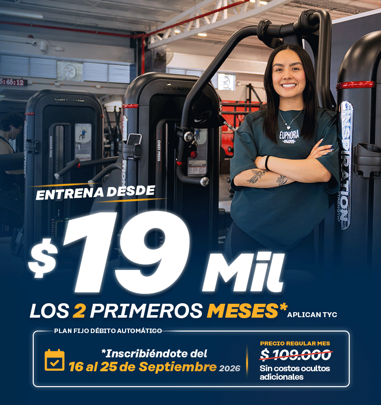 Elige el plan Fitness24Seven y aprovecha la promoción del mes.